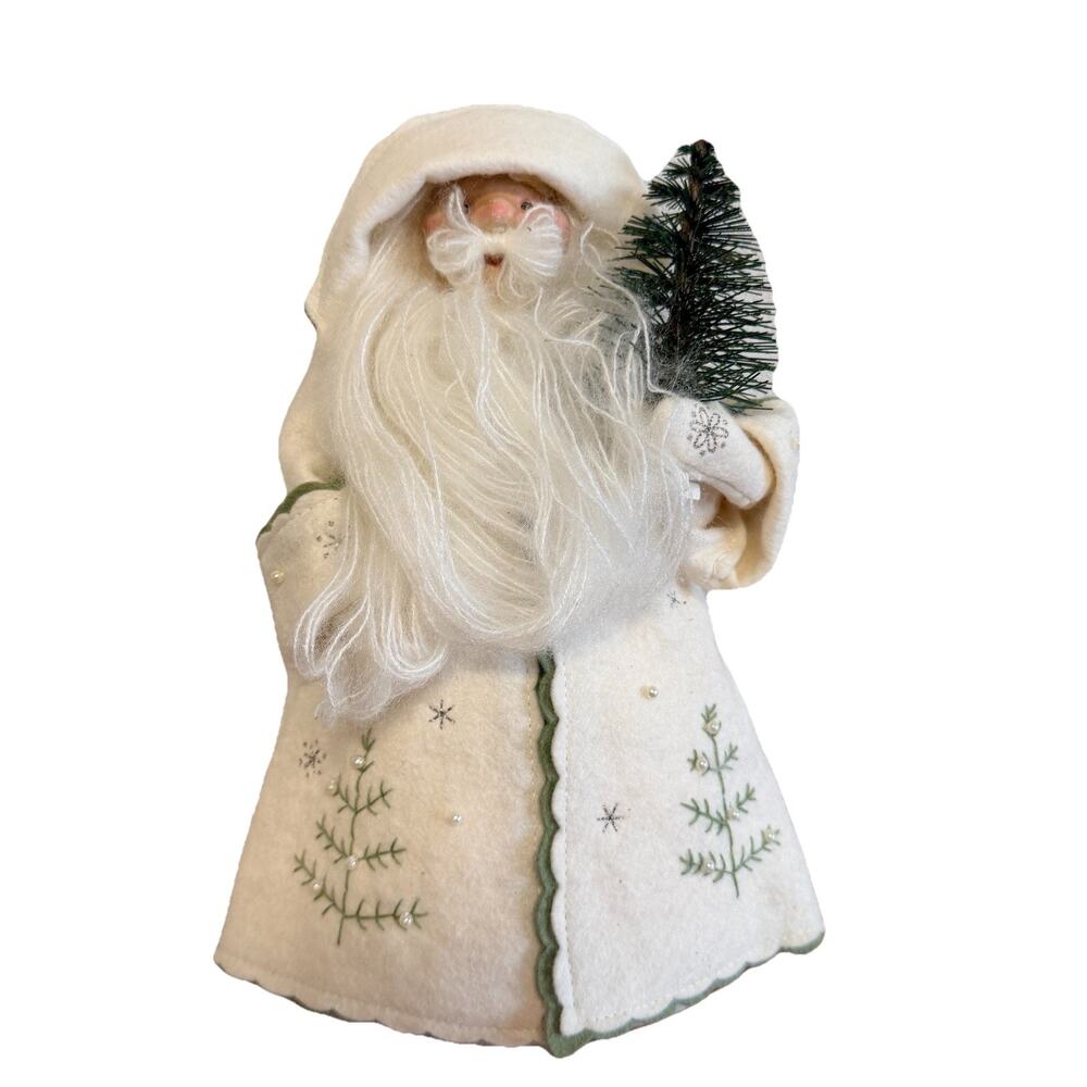 Vintage Hallmark Father Christmas HMK Ltd White Woodland Santa Claus Doll
